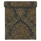 Tapety - Tapeta Ornament Metropolitan Stories 391123 czarno-złota winylowa na flizelinie - miniaturka - grafika 1