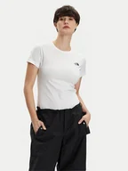 Koszulki i topy damskie - The North Face T-Shirt Simple Dome NF0A87NH Biały Regular Fit - miniaturka - grafika 1
