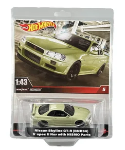 HOT WHEELS NISSAN SKYLINE GT-R BNR34 V-SPEC II 1:43 HMD47 - Samochody i pojazdy dla dzieci - miniaturka - grafika 1