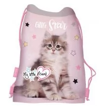 Worek na obuwie My Little Friend Grey Cat - Worki na buty - miniaturka - grafika 1