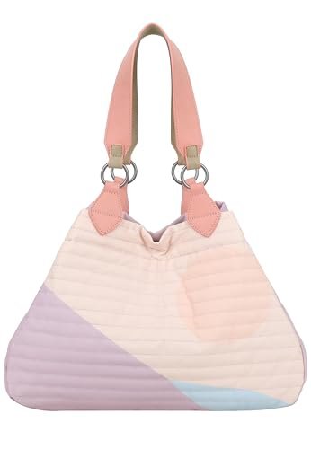 Fritzi Izzy Medium Limited Summer Dawn Shopper damska torebka z płótna, lekkie pikowanie, kolorowy nadruk, na lato, festiwal, pikowana, 29 x 42 x 15 cm, kolorowa