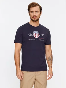 Gant T-Shirt Reg Archive Shield Ss 2003199 Granatowy Regular Fit - Koszulki męskie - miniaturka - grafika 1