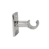 Karnisze - Wieszaki samoprzylepne do karniszy Cafe srebrne Bojanek - miniaturka - grafika 1