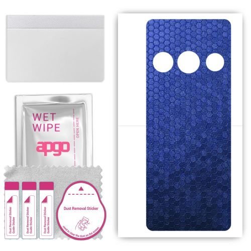 folia naklejka skórka strukturalna na TYŁ do TCL 4042S - Plaster Miodu Niebieski - apgo SKINS