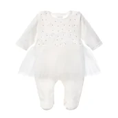 Pajacyki dla niemowląt - Pajac Perełka, złamana biel 62 - miniaturka - grafika 1