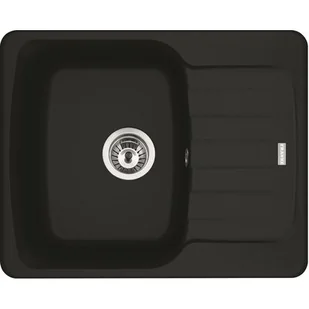 Franke Antea AZG 611-62 Zlewozmywak granitowy jednokomorowy 62x50 cm czarny mat 114.0676.258 - Zlewozmywaki - miniaturka - grafika 1