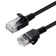 Kable komputerowe i do monitorów - Microconnect V-UTP6A0015S-SLIM kabel sieciowy Czarny 0,15 m Cat6a U/UTP (UTP) V-UTP6A0015S-SLIM - miniaturka - grafika 1