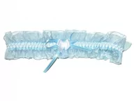 Akcesoria do bielizny - PODWIĄZKA DE LAFENSE 221 SZYFON (kolor niebieski, rozmiar uniwersalny) - miniaturka - grafika 1