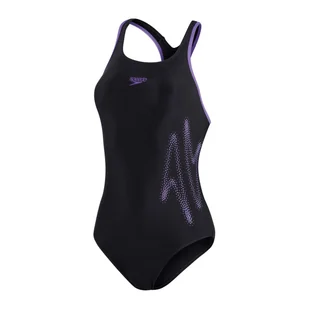 Strój Kąpielowy Jednoczęściowy Damski Speedo Hyper Boom Black/Purple R.D42 - Stroje kąpielowe dla dziewczynek - miniaturka - grafika 1