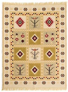 Dywan KILIM GOLD boho dwustronny - Dywany - miniaturka - grafika 1