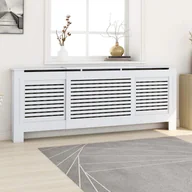 Dekoracje domu - Osłona na kaloryfer z MDF, biała, 205 cm - miniaturka - grafika 1