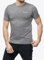 Koszulki i topy damskie - T shirt z nadrukiem Columbia Kwick Hike Back Graphic S/S Tee - black heather/moonscape - miniaturka - grafika 1
