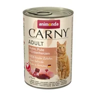 Mokra karma dla kotów - animonda Carny mokra karma dla kota dorosłego 6x400 g Kurczak, indyk i kacze serca - miniaturka - grafika 1