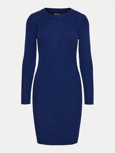 Pieces Sukienka dzianinowa Crista 17115048 Niebieski Slim Fit - Sukienki - miniaturka - grafika 1
