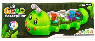 Zabawka LISZKA DYSKOTEKA 3+ jeżdżąca gąsienica Muzyka i Światła 5D 25cm - Zabawki interaktywne dla dzieci - miniaturka - grafika 1