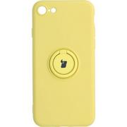 Etui i futerały do telefonów - Bizon Etui Case Silicone Ring iPhone SE 2022/2020 8/7 żółte BCSRIPSE20YW - miniaturka - grafika 1