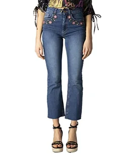 Desigual Dżinsy damskie Denim_Jerry, niebieski, 42 PL - Spodnie damskie - miniaturka - grafika 1