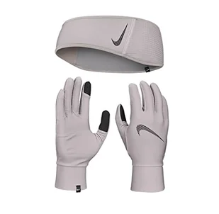 Nike Unisex – Essential StirnBND/rękawiczki, srebrno-fioletowe, XS/S - Rękawiczki - miniaturka - grafika 1