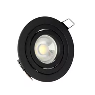 Lampy sufitowe - Oczko podtynkowe Halo RL0103-BK Yaskr aluminium do salonu czarne - miniaturka - grafika 1