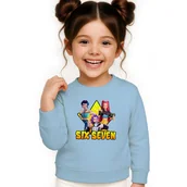 Bluzy dla dziewczynek - BLUZA DZIECIĘCA 67 SIX SEVEN VIRAL HUNTRIX 122-128 DLA CHŁOPCA DZIEWCZYNKI - miniaturka - grafika 1