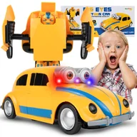 Samochody i pojazdy dla dzieci - Auto Transformujące Robot Samochód Garbus - miniaturka - grafika 1