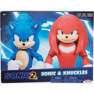 SONIC THE HEDGEHOG JAKKS PACIFIC ZESTAW RUCHOMYCH FIGUREK SONIC + KNUCKLES - Figurki dla dzieci - miniaturka - grafika 1