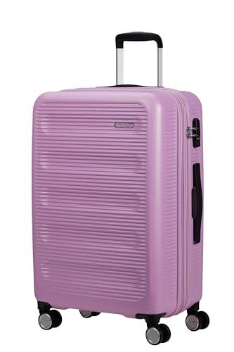 American Tourister Astrobeam Spinner M, walizka z możliwością rozszerzenia, 67 cm, 69/80 l, fioletowy (Pastel Lavender), Fioletowy (Pastel Lavender), Koffer 67 cm, Walizka