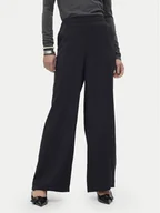 Spodnie damskie - Vero Moda Spodnie materiałowe Josie 10303759 Czarny Wide Leg - miniaturka - grafika 1