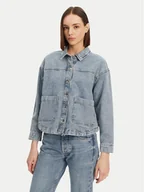Koszule damskie - Vero Moda Koszula jeansowa Jamie 10331693 Niebieski Relaxed Fit - miniaturka - grafika 1