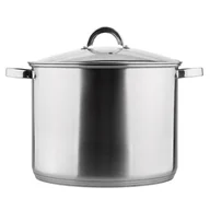 Garnki - Garnek pokrywką szklaną Fabio stal nierdzewna 30 cm 15 l - miniaturka - grafika 1