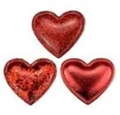 Zeszyty szkolne - Dekoracje samoprzylepne serca 12 szt - miniaturka - grafika 1