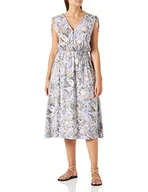 Sukienki - usha FESTIVAL Damska sukienka z kwiatowym nadrukiem, fioletowa, wielokolorowa, L - miniaturka - grafika 1