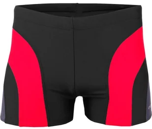 Kąpielówki męskie Crowell Sykes kol.01 czarno-czerwono-szare-2XL - Kąpielówki męskie - miniaturka - grafika 1