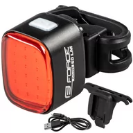 Lampki rowerowe - Lampka rowerowa tylna Force Nub Led Cob 50lm - miniaturka - grafika 1