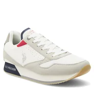 Sneakersy męskie - Sneakersy U.S. Polo Assn. NOBIL003G Biały - miniaturka - grafika 1