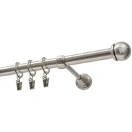 Karnisze - Karnisz DECASTYL Gałka Max z kółkami pojedynczy 320 cm Stal nierdzewna - miniaturka - grafika 1
