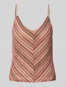 Koszulki i topy damskie - Top na ramiączkach o kroju regular fit ze wzorem na całej powierzchni model ‘DEMI’ - miniaturka - grafika 1