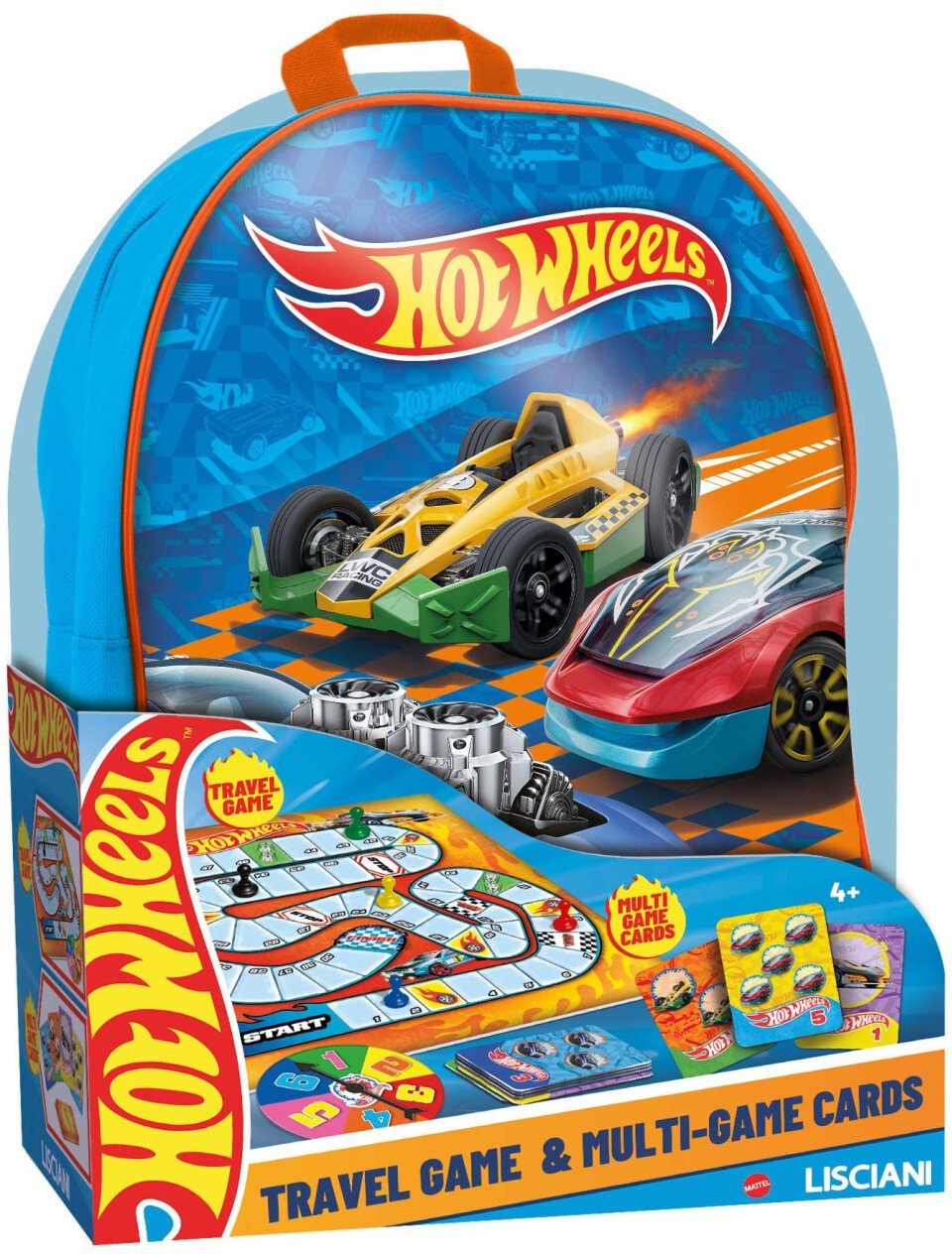 Lisciani Hot Wheels Dwie gry w plecaku 304-120468