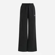 Spodnie sportowe damskie - Spodnie dresowe damskie Reebok Identity Sl Flc Wide Leg 100208504 M Czarne (1200143737118) - miniaturka - grafika 1