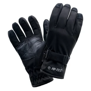Męskie Rękawiczki HI-TEC LANSA 68909-BLACK – Czarny - Rękawiczki sportowe męskie - miniaturka - grafika 1