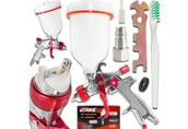 Pistolety malarskie - Verke Pistolet Lakierniczy Do Malowania Malarski Hvlp Dysza 1,3mm Zbiornik 600 ML - miniaturka - grafika 1