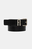 Paski - Furla pasek skórzany damski kolor czarny WC00078.ARE000.O6000 - miniaturka - grafika 1