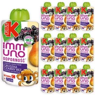 Koncentraty warzywne, przeciery - KUBUŚ Immuno Odporność Mus Gruszka Czarny Bez 100g x 12 sztuk - miniaturka - grafika 1