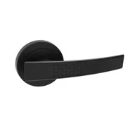 Klamki - Domino Klamka do drzwi wewnętrznych na rozecie Alma Czarna - miniaturka - grafika 1