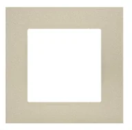 Klawisze i ramki - Kontakt Simon Ramka pojedyncza LINE Simon 55 - szampański mat - miniaturka - grafika 1