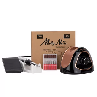 Frezarka Do Manicure I Pedicure 68W M15 Molly Nails Czarno-Złota - Frezarki do paznokci - miniaturka - grafika 4