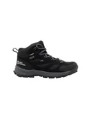 Buty dla chłopców - Jack Wolfskin Unisex Vojo Tour Texapore Mid K buty trekkingowe dla dzieci, Phantom, 26 EU - miniaturka - grafika 1