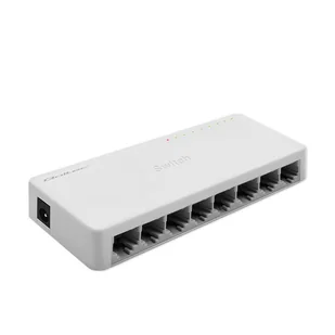 Switch niezarządzalny qoltec przełącznik sieciowy 8 x port rj45 1000mbps fast ethernet lan 52248 - Switche - miniaturka - grafika 1