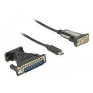 Adaptery i przejściówki - Delock Adapter USB Type-C > 1 X DB9 Serial RS-232 + adapter DB25 62904 - miniaturka - grafika 1