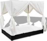 Leżaki ogrodowe - Elior Dwuosobowy leżak ogrodowy z baldachimem - Pelargo - miniaturka - grafika 1